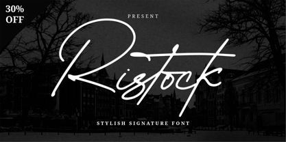 Ristock Font Poster 1