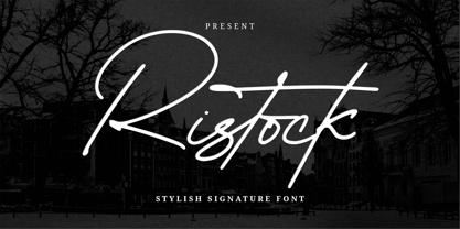 Ristock Font Poster 2
