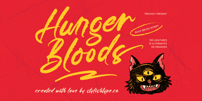 Hunger Bloods Font Poster 1