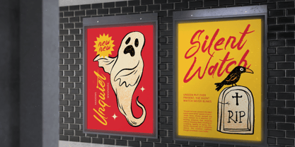 Hunger Bloods Font Poster 15