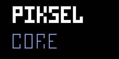 Piksel Core Font Poster 1