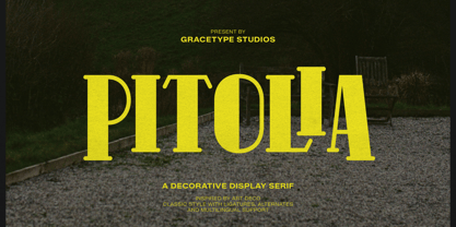 Pitolia Font Poster 1