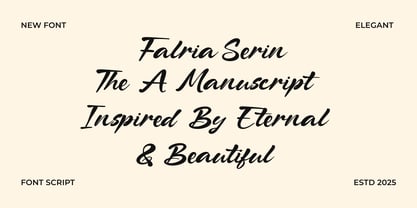 Falria Serin Font Poster 5