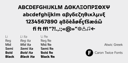 Atwic Greek Font Poster 15
