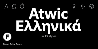 Atwic Greek Font Poster 1