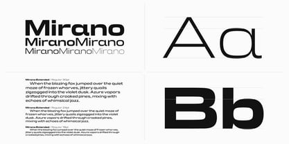 Mirano Extended Font Poster 2