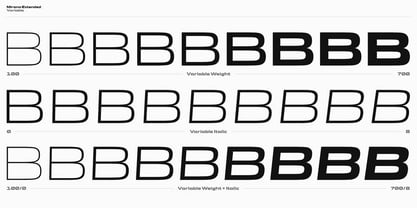Mirano Extended Font Poster 5