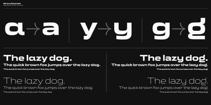 Mirano Extended Font Poster 6