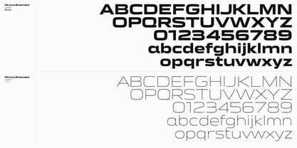 Mirano Extended Font Poster 7