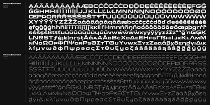 Mirano Extended Font Poster 3