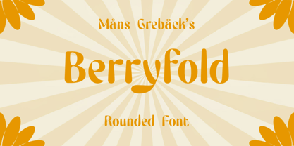 Berryfold Font Poster 1