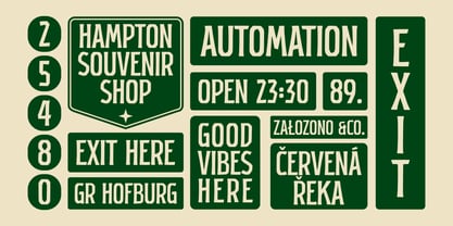 GR Hofburg Font Poster 6