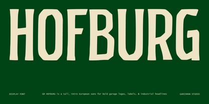 GR Hofburg Font Poster 1