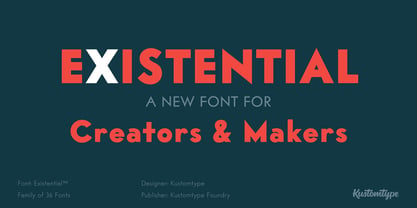 Existential Font Poster 1