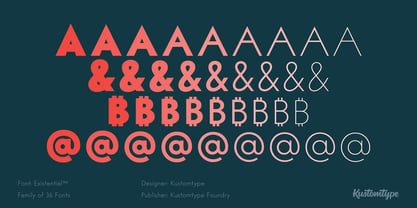 Existential Font Poster 7