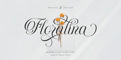Floralina Font Poster 1