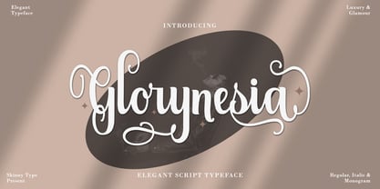 Glorynesia Font Poster 1