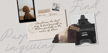 Frosted Lines Font Poster 8