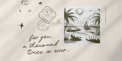 Frosted Lines Font Poster 4