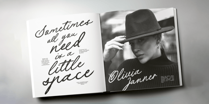 Frosted Lines Font Poster 3