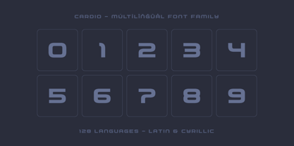 Cardio Font Poster 10