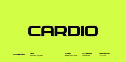 Cardio Font Poster 1