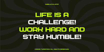 Cardio Font Poster 14