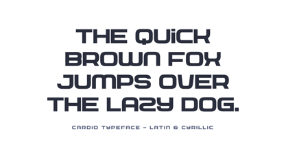 Cardio Font Poster 8
