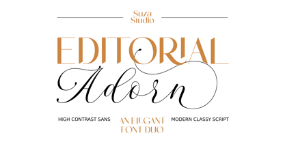 Editorial Adorn Font Poster 1