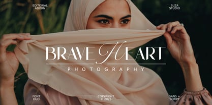 Editorial Adorn Font Poster 12