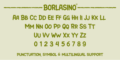 Borlasino Font Poster 4