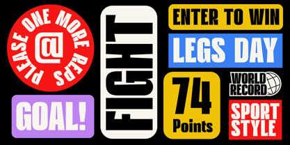 HN Neue Lifter Font Poster 6