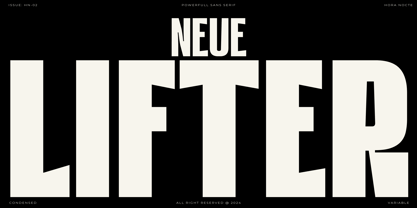 HN Neue Lifter Font Poster 1