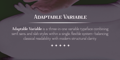 Adaptable Font Poster 3