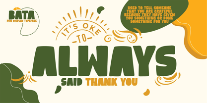 Bata Font Poster 9