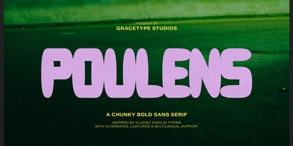 Poulens Font Poster 1