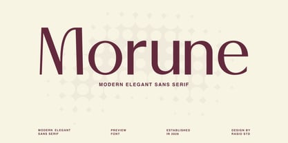 Morune Font Poster 1