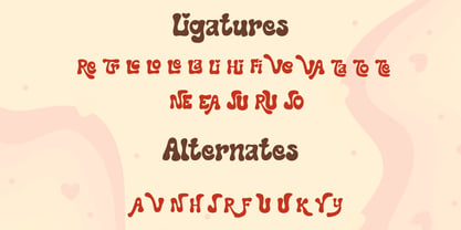 Retro Lovey Font Poster 8
