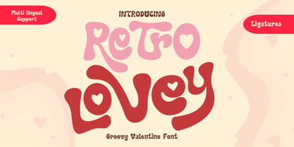 Retro Lovey Font Poster 1