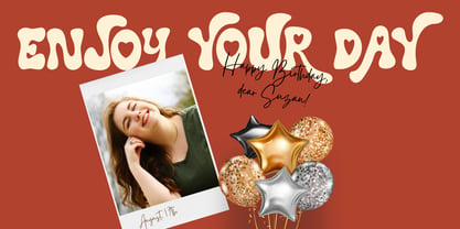 Retro Lovey Font Poster 4