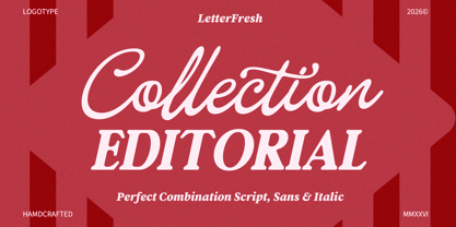 Editorial Collection Script Font Poster 1