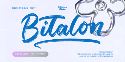 Bitalon Font Poster 1