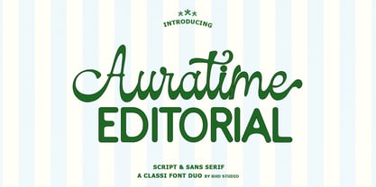 Auratime Font Poster 1