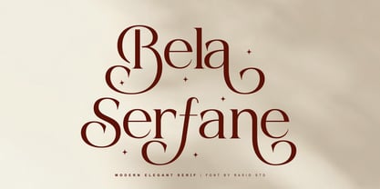 Bela Serfane Font Poster 1