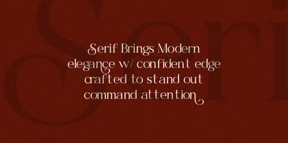 Bela Serfane Font Poster 5