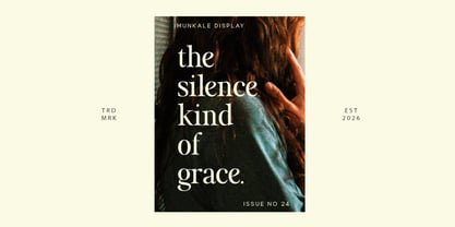 Munkale Display Font Poster 8