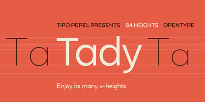 Tady Font Poster 2