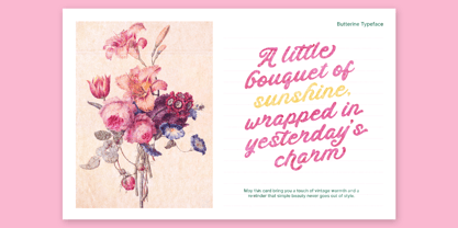 Butterine Font Poster 2