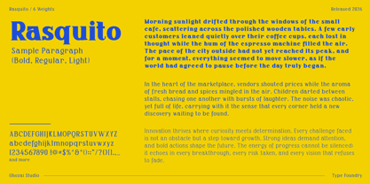 Rasquito Font Poster 3