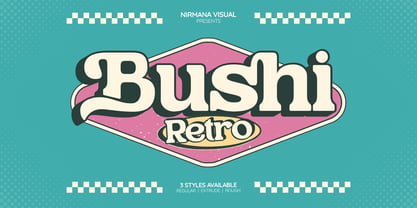Bushi Retro Font Poster 1